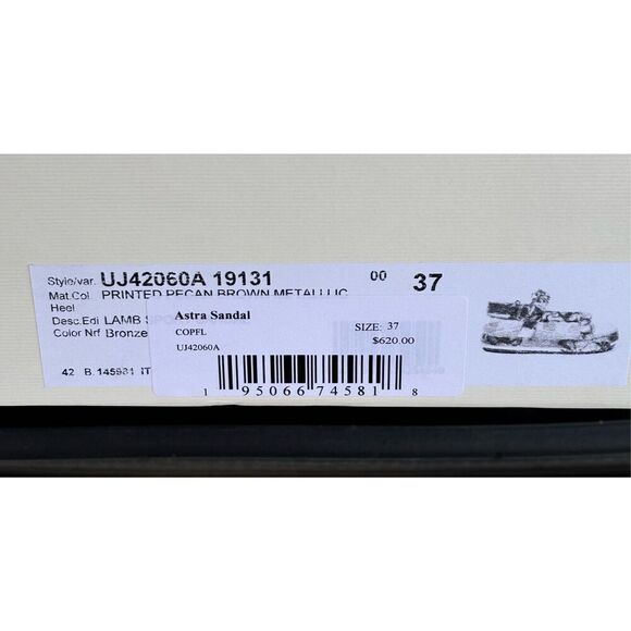 ULLA JOHNSON Astra Sandal in Rose Gold Leather NWB Size 37 - Picture 5 of 6